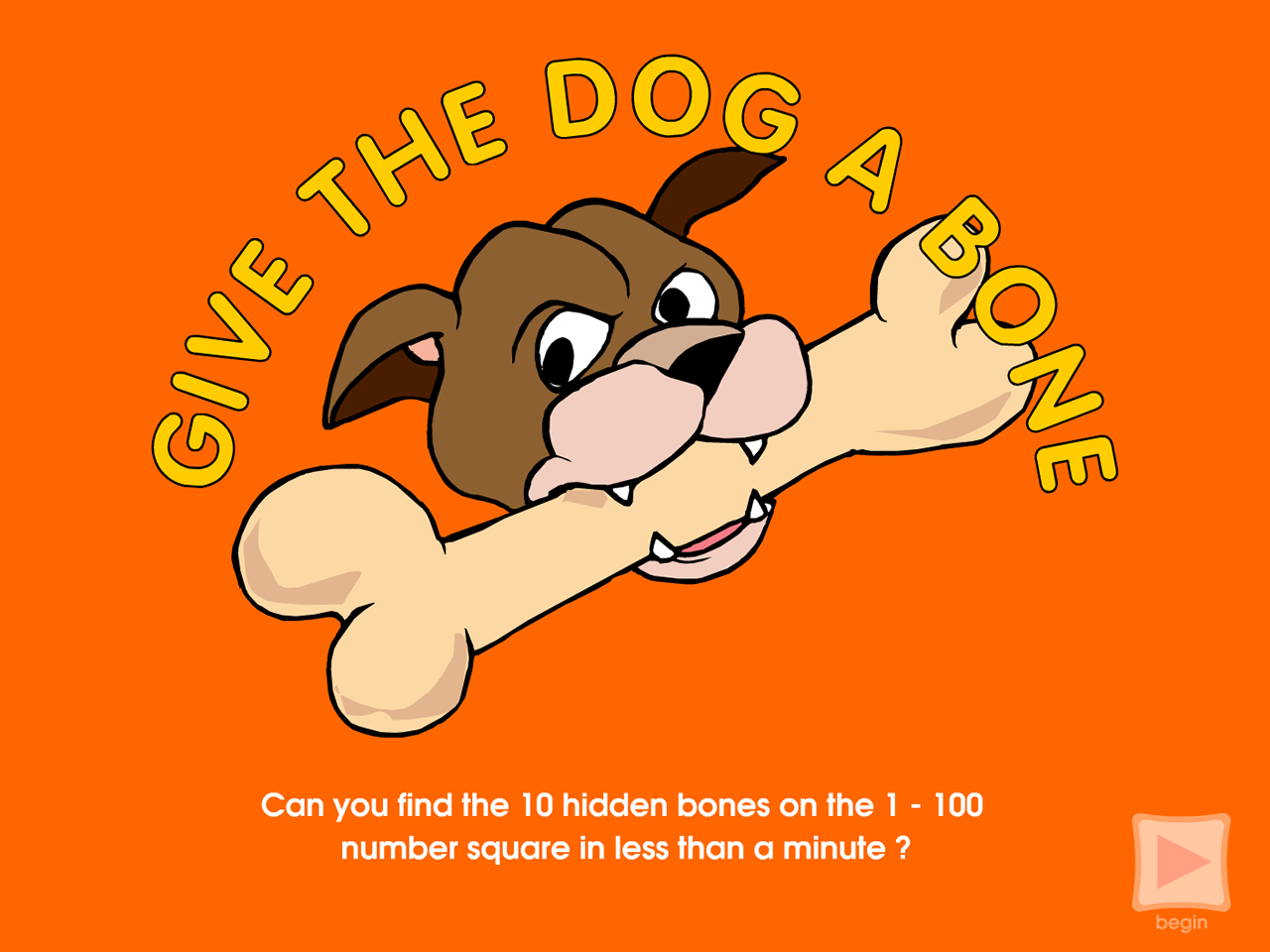 Give The Dog A Bone 100 Chart