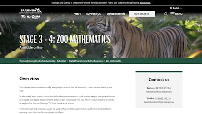 Zoo Mathematics - MathsLinks