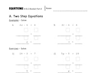 Preview of Equations Booklet