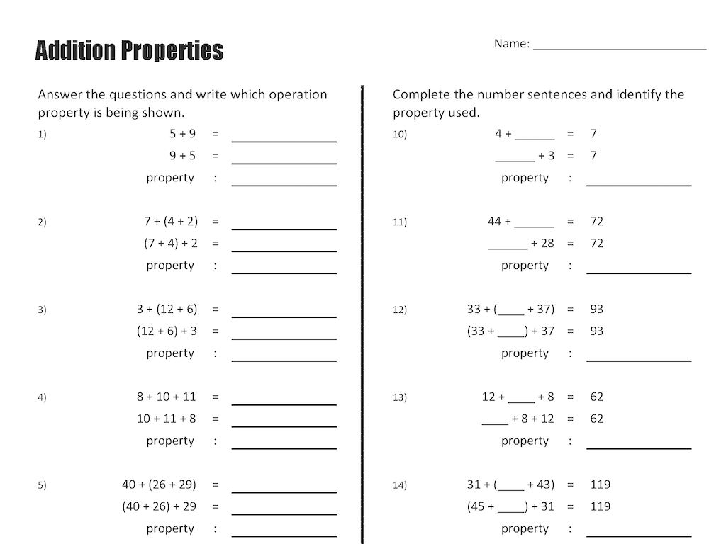  Addition and Multiplication properties MathsFaculty